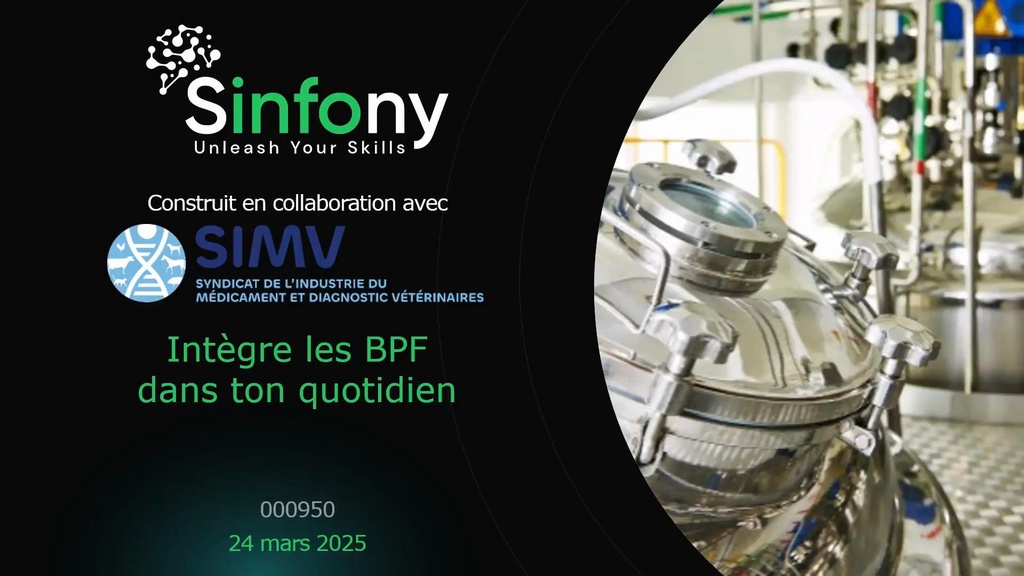 Les 9 chapitres de base des BPF médicaments à usage vétérinaire