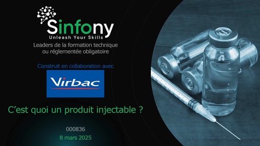 C'est quoi un produit injectable ?